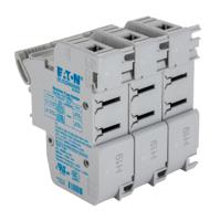 ch143du Eaton 50A Rail Mount Fuse Holder for 14 x 51mm Fuse, 3P, 690V ac