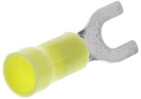 34176 TE Connectivity PLASTI-GRIP Insulated Crimp Spade Connector, 2.6mm² to 6.6mm², 12AWG to 10AWG, M5 Stud Size Vinyl,