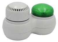 142-191 RS PRO Green Sounder Beacon, 120 → 240 V ac, IP66, Screw/Bracket Mount, 105dB at 1 Metre