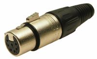 208-0620 RS PRO Cable Mount XLR Connector, Female, 7 Way, Silver Plating