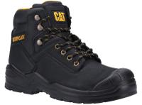 p724913 CAT P724913 Black Steel Toe Capped Unisex Safety Boots, UK 9, EU 43