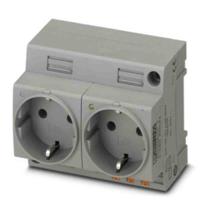 0804049 Phoenix Contact German Mains Sockets, 16A, DIN Rail, 250 V