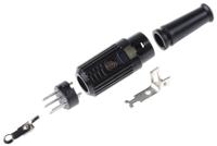 490-989 RS PRO 4 Pole Din Plug, 1A, 100 V ac, Push Lock, Male, Cable Mount