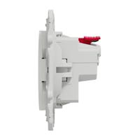 s520052 Schneider Electric White 1 Gang Plug Socket, 2 Poles, 16A, Type E - French, Indoor Use