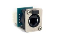 rjx8fd5hb Amphenol Industrial PCB Mount XLR Connector, Horizontal, Female, IP40, 125 V ac, 8 Way, Gold Plating