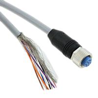 2273049-1 TE Connectivity Female 8 way M12 to Unterminated Free End Sensor Actuator Cable, 1.5 m