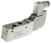 syj7120-3dz-01f-q SMC 5/2 Pneumatic Solenoid Valve - Solenoid/Spring G 1/8 SYJ7000 Series 115V ac