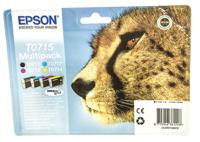 c13t07154010 Epson T0715 Black, Cyan, Magenta, Yellow Ink Cartridge