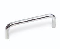 284-5534 RS PRO Polished Silver Steel Cabinet Handle 33 mm Height, 5mm Width, 88mm Length