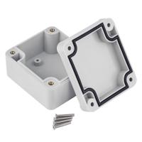 186-2274 RS PRO Grey ABS Enclosure, IP67, IK09, Grey Lid, 63.15 x 57.1 x 36.65mm