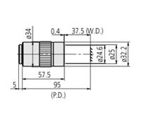 378-822-5 Mitutoyo Long Working Distance Lens, For Microscope