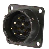 pt02a-16-8p Amphenol Socapex, PT, Copper Alloy 8 Way Panel Mount MIL Spec Circular Connector ReceptacleGreen, Pin Contacts,Shell