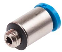 qsm-m5-3-i Festo QS Series Straight Threaded Adaptor, M5 Male to Push In 3 mm, Threaded-to-Tube Connection Style, 153313