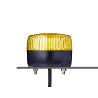 861507405 AUER Signal PCL Series Yellow Multiple Effect Beacon, 24 V ac/dc, Horizontal, Tube Mounting, Vertical, LED Bulb, IP67,