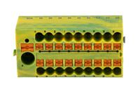 1091670 Phoenix Contact Distribution Block, 19 Way, 2.5mm², 57A, 450 V, Green/Yellow