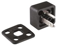 811-8244 RS PRO 2P+E DIN 43650, Male Solenoid Valve Connector, 250 V ac Voltage
