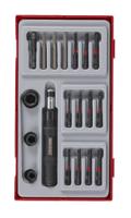 ttid19 Teng Tools Impact Driver Set 19 Pieces, Hexagon, Phillips, Pozidriv, Torx