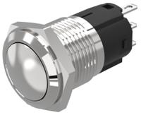 82-41712000 EAO 82 Series Push Button Switch, Latching, Panel Mount, 16mm Cutout, SPDT, 240V, IP65, IP67