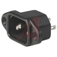 61620157 Schurter C14 Panel Mount IEC Connector Male, 10A, 250 V