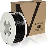 55327 Verbatim 2.85mm Black PLA 3D Printer Filament, 1kg