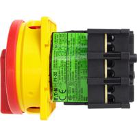 110198-p1-32esvb Eaton 3 Pole Flush Mount Isolator Switch - 32A Maximum Current, 15kW Power Rating, IP65 (Front)