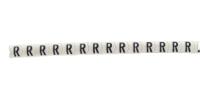 901-10376 HellermannTyton Helagrip Slide On Cable Marker, Black on White, Pre-printed "R", 1 → 3mm Cable,