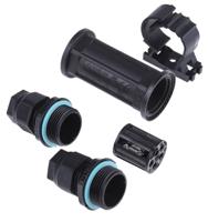 469-1818 RS PRO Black Nylon Junction Box, IP68, 5 Terminals