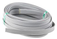912-26152-6ts12 HellermannTyton Expandable Braided Nylon 66 Grey Cable Sleeve, 12mm Diameter, 10m Length