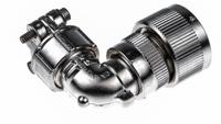 ca08com-e14s-6p-b ITT Cannon, CA-COM, Copper Alloy Right Angle 6 Way Cable Mount MIL Spec Circular Connector Plug, Pin Contacts,Shell