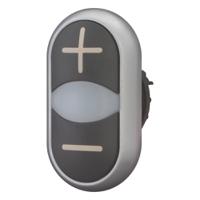 218145-m22-ddl-s-x4x5 Eaton RMQ Titan M22 Series Black Momentary Push Button, 22mm Cutout, IP66, IP67, IP69K