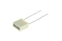r82mc2100dq50j KEMET R82 Polyester Film Capacitor, 200 V ac, 400 V dc, ±5%, 10nF, Through Hole
