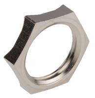 52103310 Lapp Silver Nickel Plated Brass Cable Gland Locknut, M16 Thread