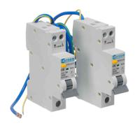 euc7rc161ca Europa RCBO, 16A Current Rating, 1P Poles, 30mA Trip Sensitivity, Type AC, EUC7R Range