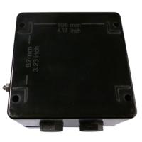 cep121290pi CE-TEK CEP Series Black Polyester Junction Box, IP66, IECEx, 120 x 122 x 90mm