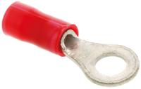 34148 TE Connectivity, PLASTI-GRIP Insulated Crimp Ring Terminal, M4 Stud Size, 0.26mm² to 1.65mm² Wire Size, Red