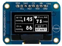 mdob128064v1v-wi Midas 0.96in White Passive matrix OLED Display 128 x 64pixels COB SPI Interface
