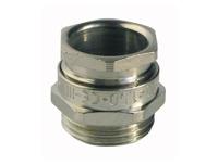 cap612074 Capri ISOCAP Series Silver Nickel Plated Brass Cable Gland, M20 Thread, 8.5mm min., 13.5mm max., IP66