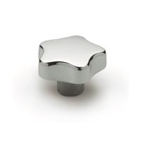 169522 Elesa  Natural Cast Aluminium Knob, M8, Blind Hole