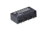 tra-1-2422 TRACOPOWER TRA 1 DC-DC Converter, ±12V dc/ ±42mA Output, 21.6 → 26.4 V dc Input, 1W, Through Hole, +85°C Max