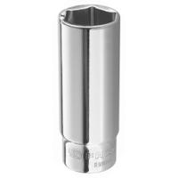 r14hel Facom 1/4 in Drive 1/4in Long Socket, 6 point, 50 mm Overall Length
