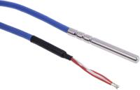 457-3704 RS PRO PT100 RTD Sensor, 6mm Dia, 60mm Long, 3 Wire, Probe, Classe A +200°C Max