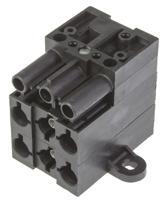9303051530 Wieland ST18 Series Distribution Block, 5-Pole, Male to Female, 5-Way, 16A, IP20
