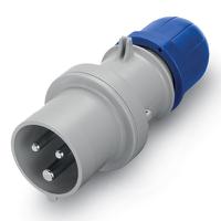 2136333 Scame IP44 Blue Cable Mount 2P + E Industrial Power Plug, Rated At 63A, 230 V