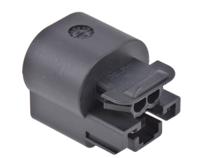 13510085 Delphi, GT 150 Automotive Connector Socket Black Cable Mount 2 Way, Crimp Termination