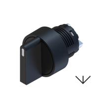 238-3941 RS PRO 3 Position Selector Switch Head, 22.5mm Cutout, Black Handle