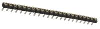 sl-122-t-10 Samtec SL Series Straight Through Hole Mount PCB Socket, 22-Contact, 1-Row, 2.54mm Pitch, Solder Termination