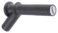 669515-21 Staubli Black, Male to Female Test Connector Adapter and Nickel Plated - Socket Size: 4mm