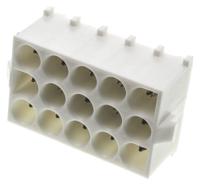 350714-1 TE Connectivity Universal MATE-N-LOK Series Straight Through Hole PCB Header, 15 Contact(s), 6.35 mm Pitch, 3 Row,