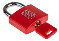 781-6013 RS PRO Key Brass Padlock, 6mm Shackle, 43mm Body