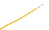 285-7808 Staubli Yellow 0.25 mm² Hook Up Wire, 23 AWG, 66/0.07 mm, 100m, PVC Insulation